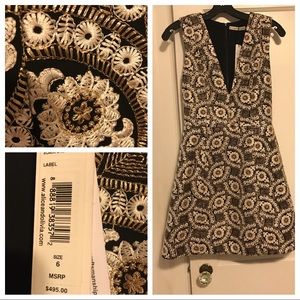 NWT Alice & Olivia embroidered, fit and flare!