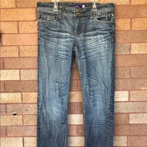 Vigoss Juniors distressed skinny jeans, size 9