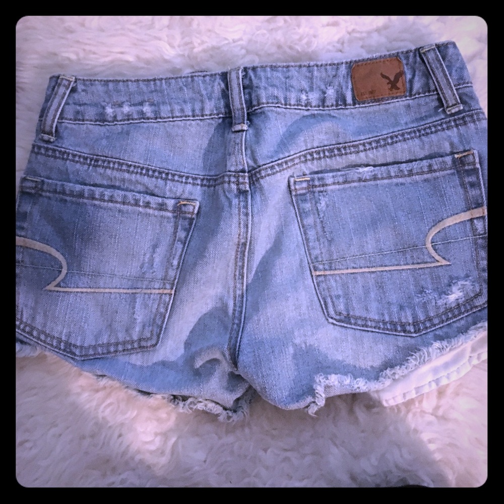 American Eagle Hi-Rise Festival cutoff shorts