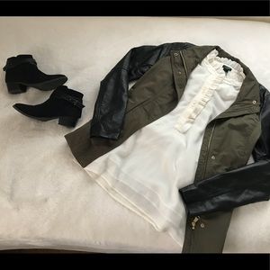 J. Crew white blouse