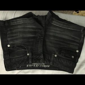 Black Faded AE shorts