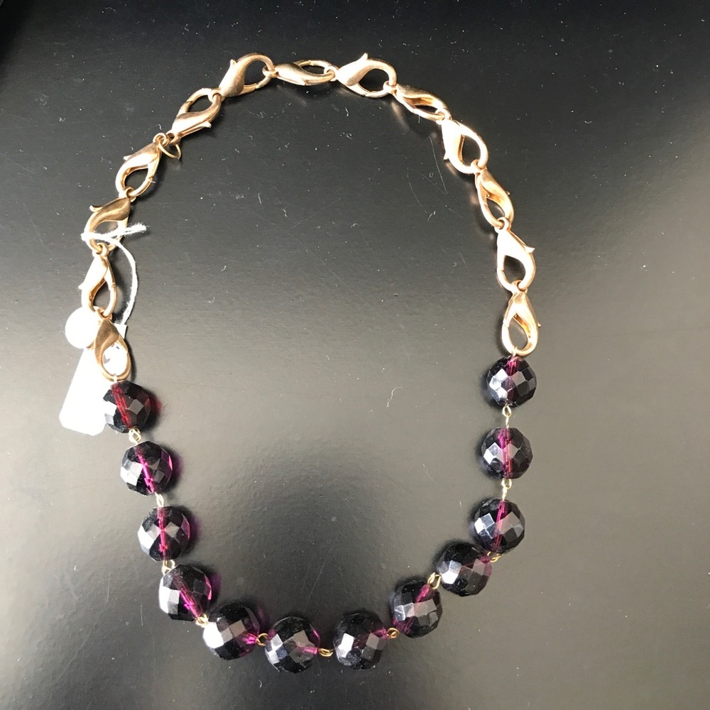 Purple Clasp Chain Necklace