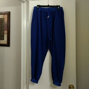 Women's Drawstring Drop Crotch Harem Pants XL