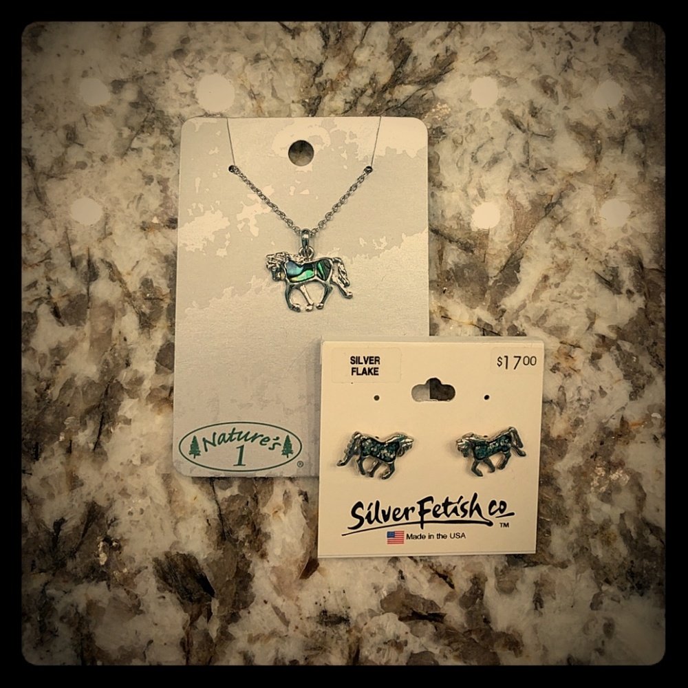 Necklace and earrings