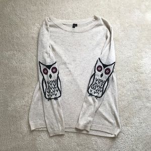 Owl sweater size Large