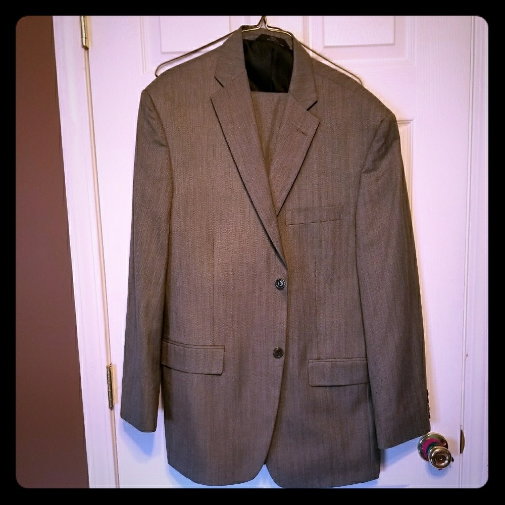 Haggar Suit Up System Grey Suit 42L