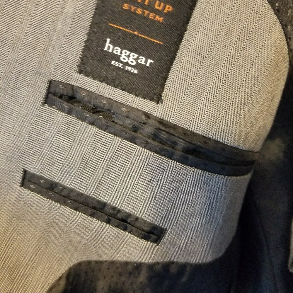 Haggar Suit Up System Grey Suit 42L - Picture 8 of 8