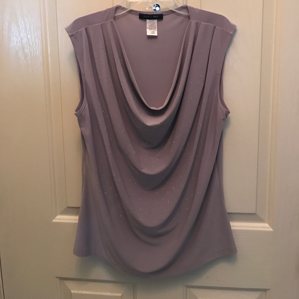 Gray rhinestone top