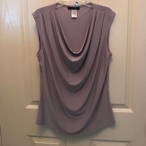 Gray rhinestone top