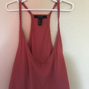 Pink Scallop Crop Top