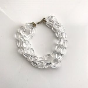 Clear Lucite Necklace Clear Lucite Necklace