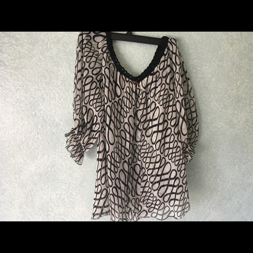 Cynthia Steffe, Sheer blouse, size 4 (EUC)