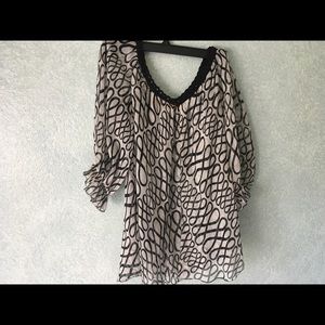 Cynthia Steffe, Sheer blouse, size 4 (EUC)