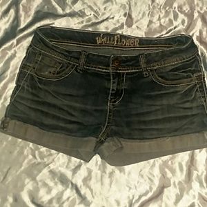 Blue jean shorts