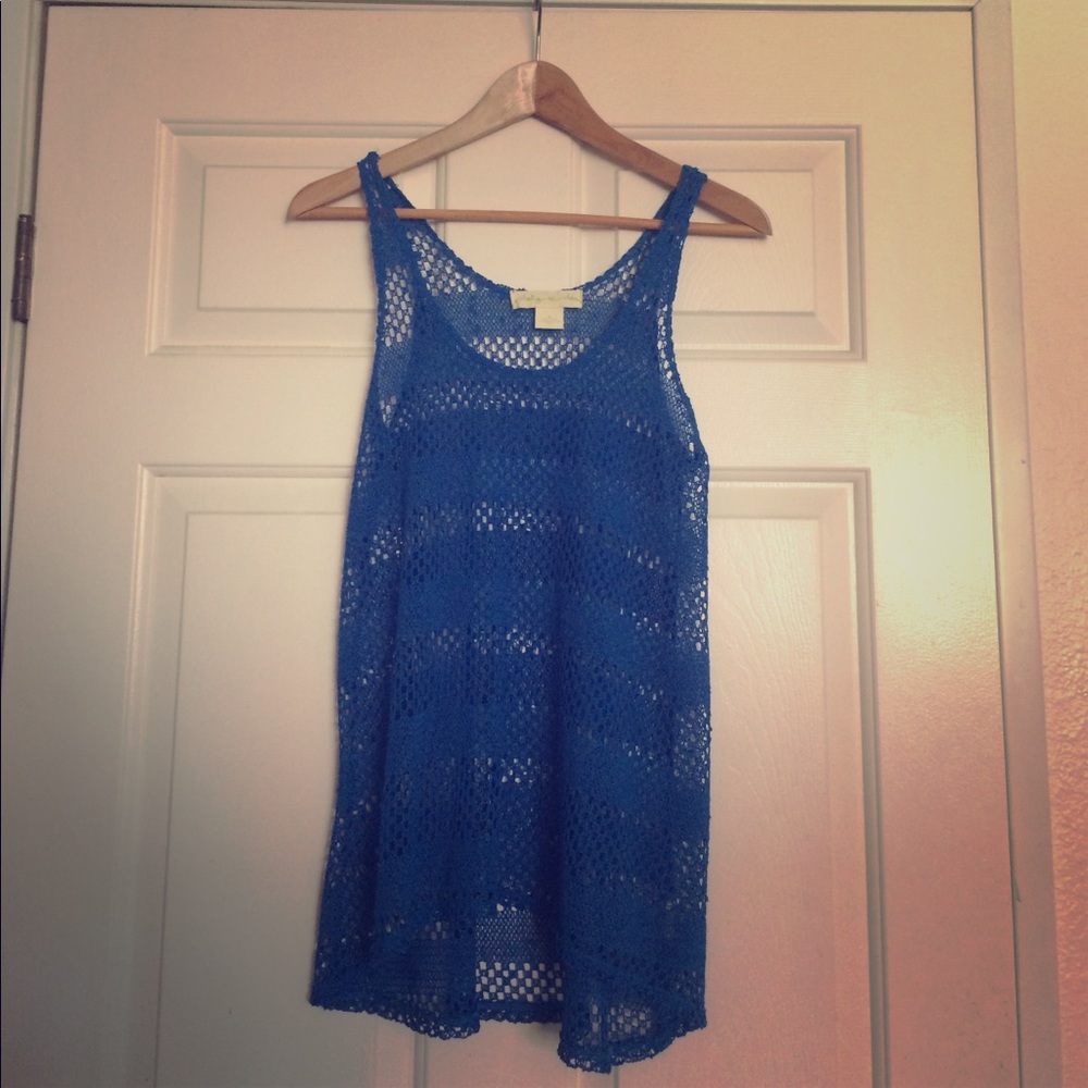 Crocheted Blue Tank
