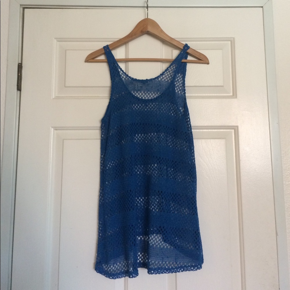 Crocheted Blue Tank - Picture 2 of 3