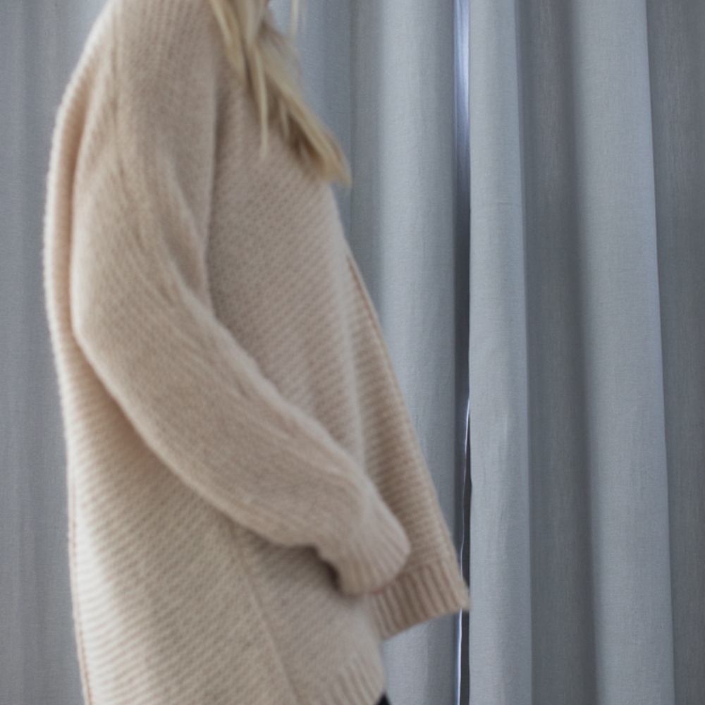 Free People Oversized Cream Sweater