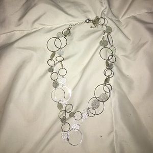 NY&Co silver circles necklace