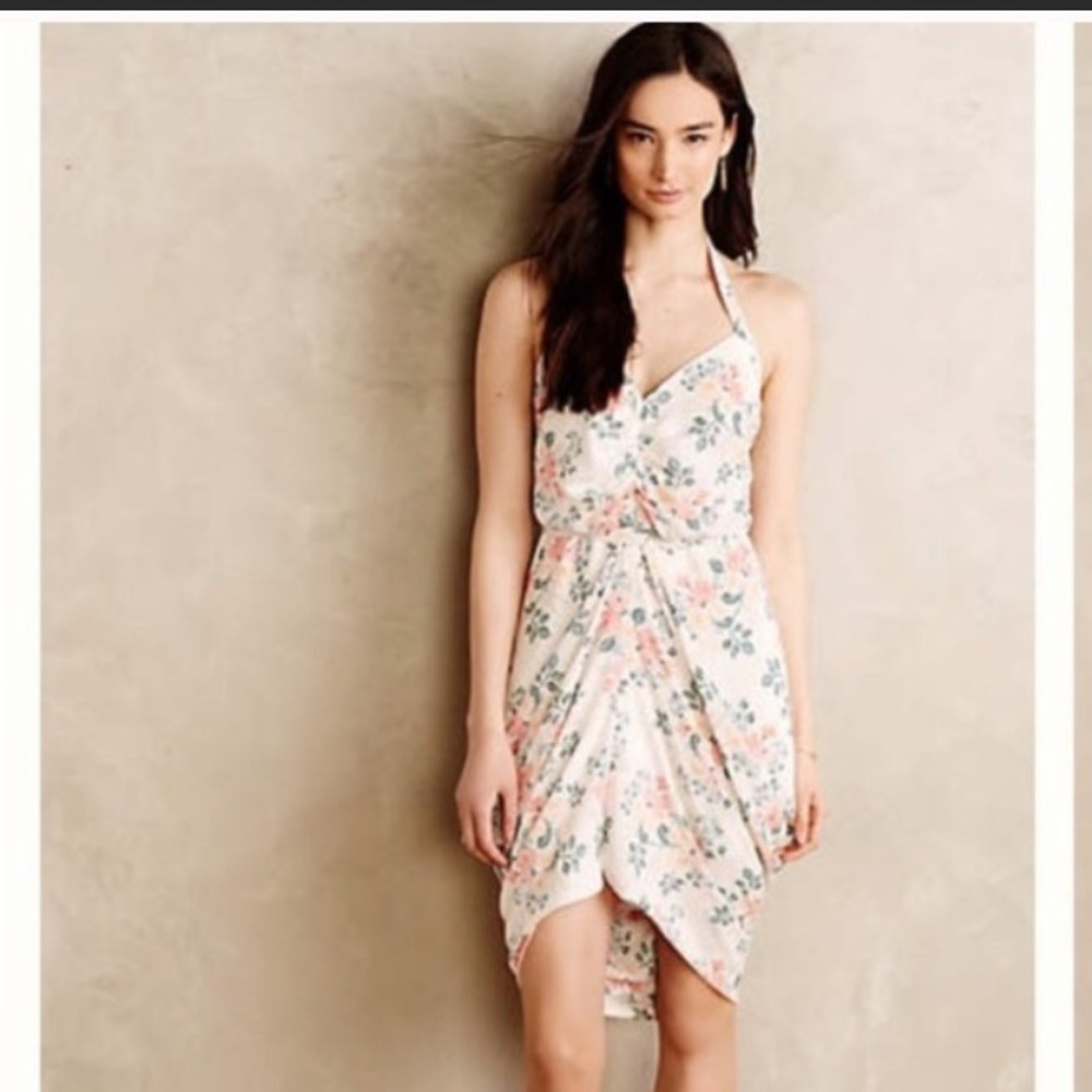Floral halter dress