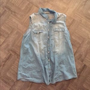 Denim top