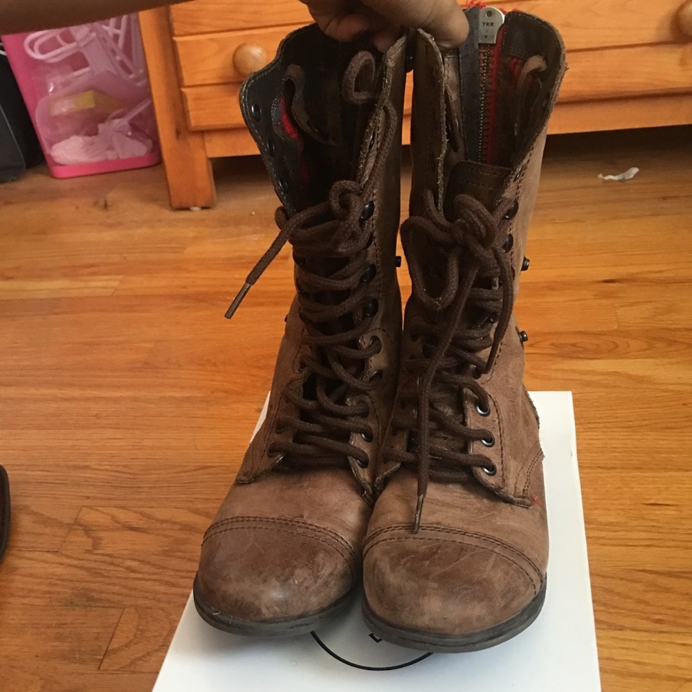 Steve Madden combat boots