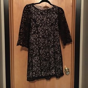 Black lace dress