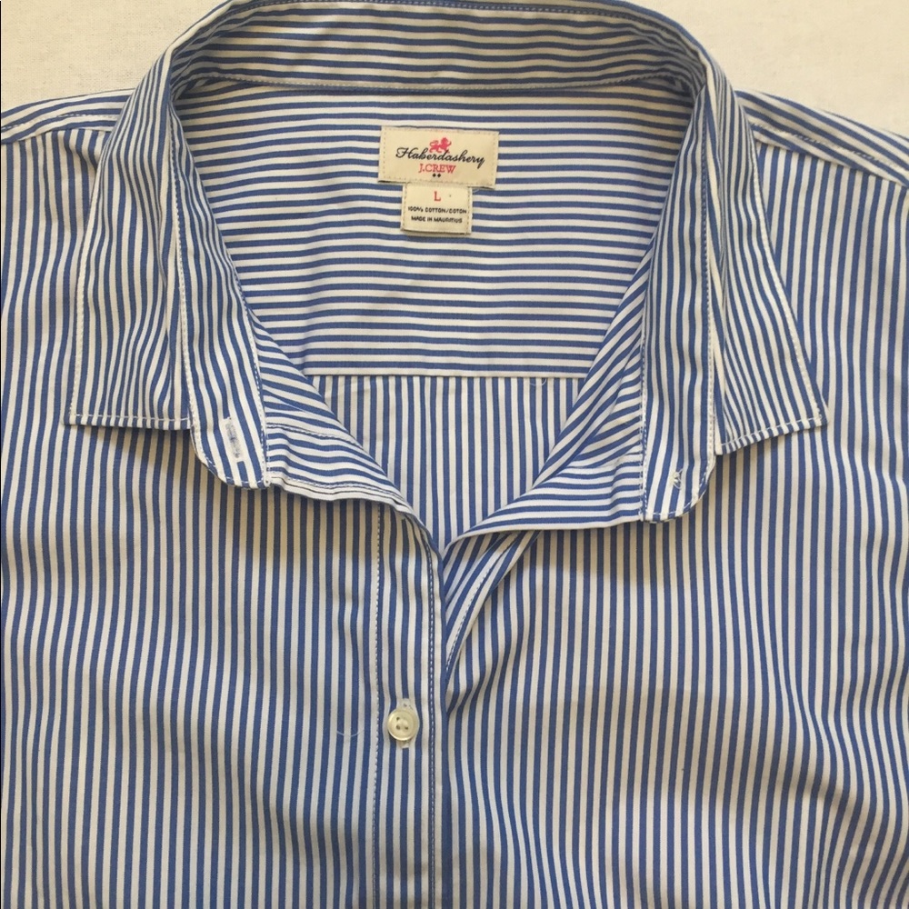 J.Crew Stripe Button down - Picture 3 of 4