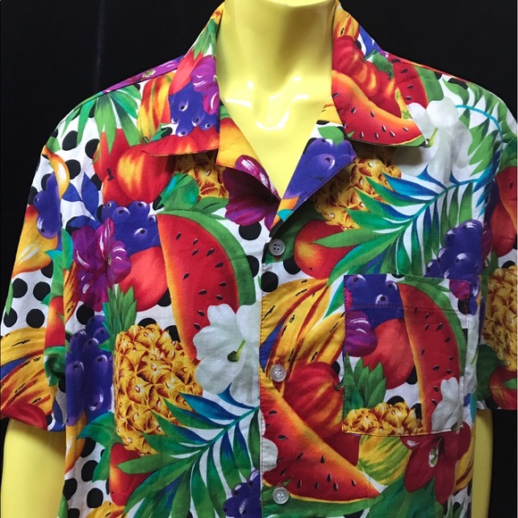 tropical fruit shirt