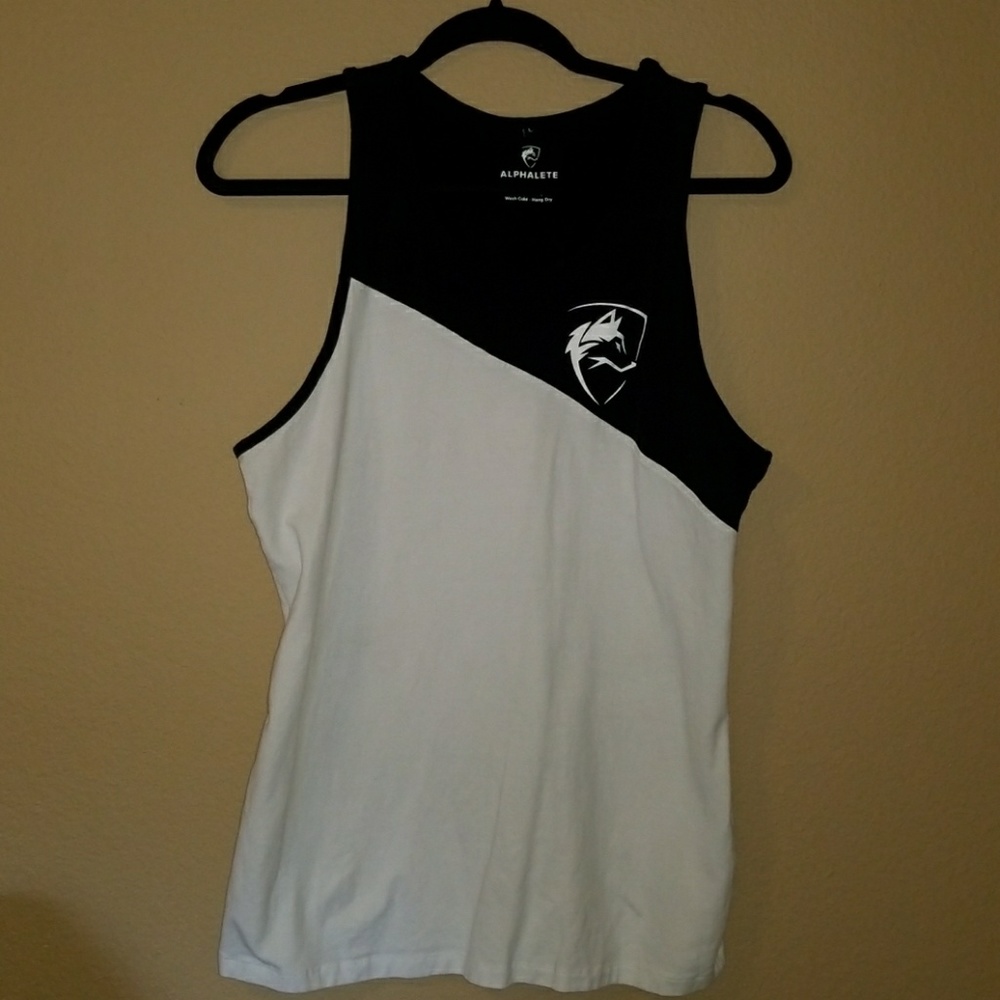 Alphabets paneled tank top