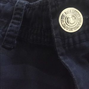 Blue camouflage/true religion cargo jeans