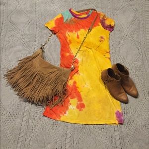Funky tie dye t-shirt dress!!