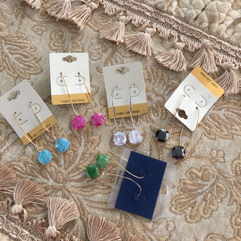 Cubic zirconia earrings NWT