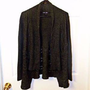 89th & Madison Dark Green Open Cardigan