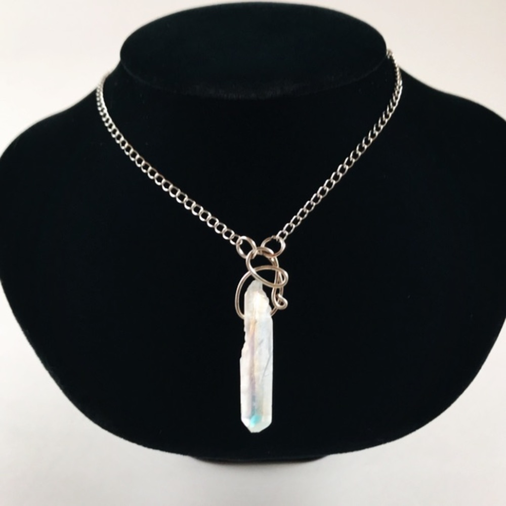 🦊Two for $25 ! genuine aura crystal boho necklace - Picture 4 of 8
