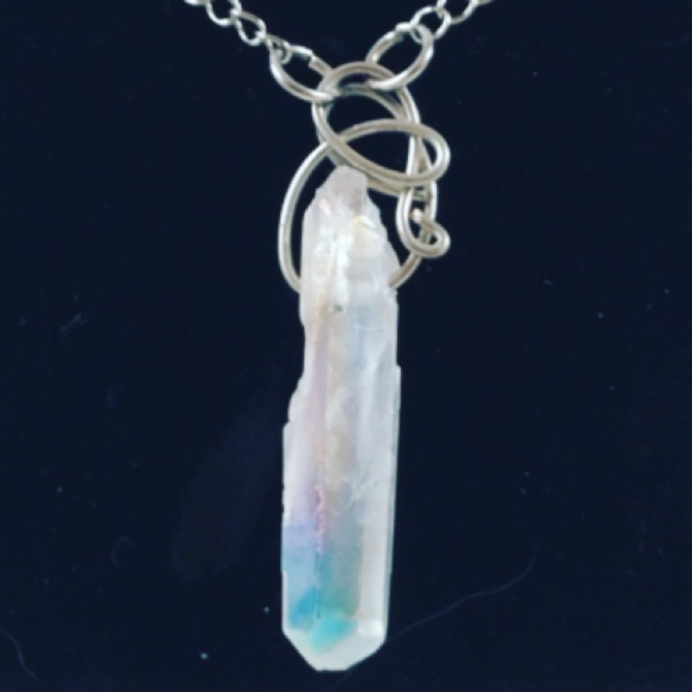 🦊Two for $25 ! genuine aura crystal boho necklace - Picture 5 of 8