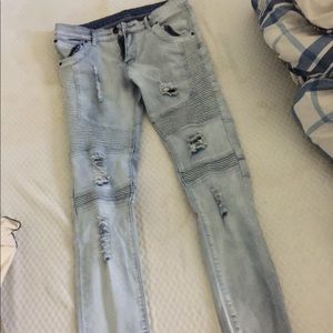 Biker jeans