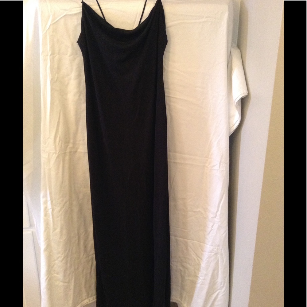 Night Black Long Dress !!