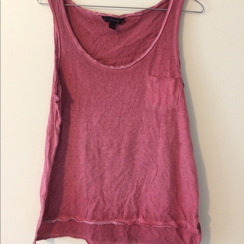 Rock and Republic Faded Pink Tank