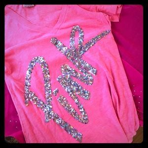 PINK bling tee