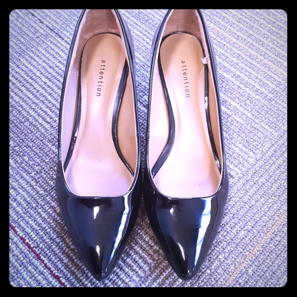 Black one inch heels