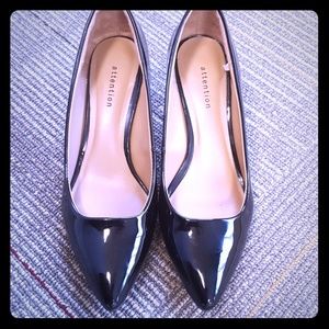 Black one inch heels