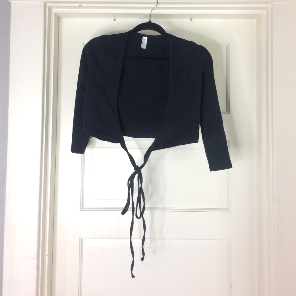 American apparel wrap jacket