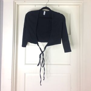 American apparel wrap jacket
