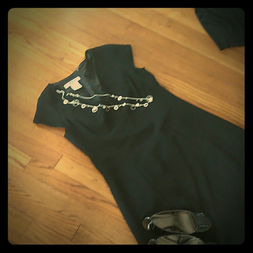 NWOT Evan-Picone black dress