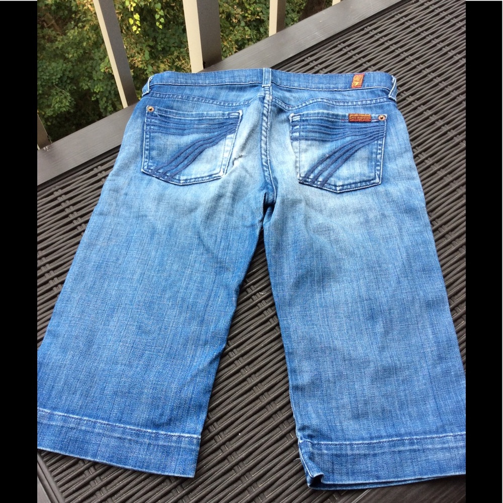 7 for All Mankind DOJO Clamdigger Jeans 25