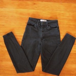 BLACK PENCIL JEANS