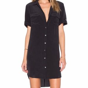 Equipment Black Shirt Dress