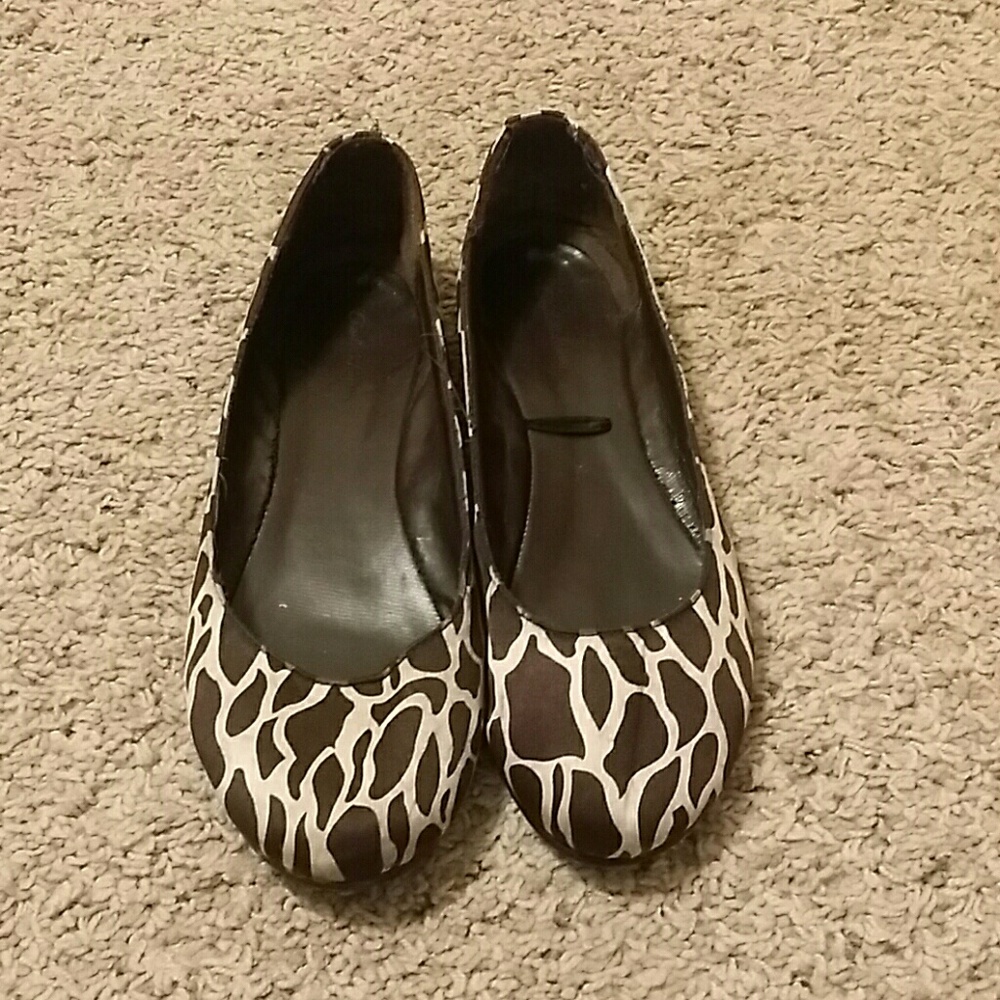 Animal print flats