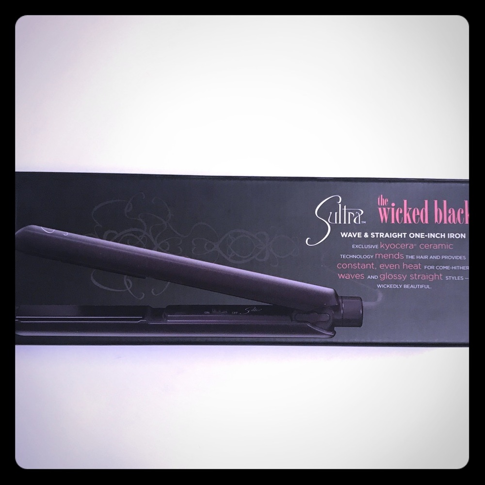 NEW Sultra wicked black 1in wave & straight iron