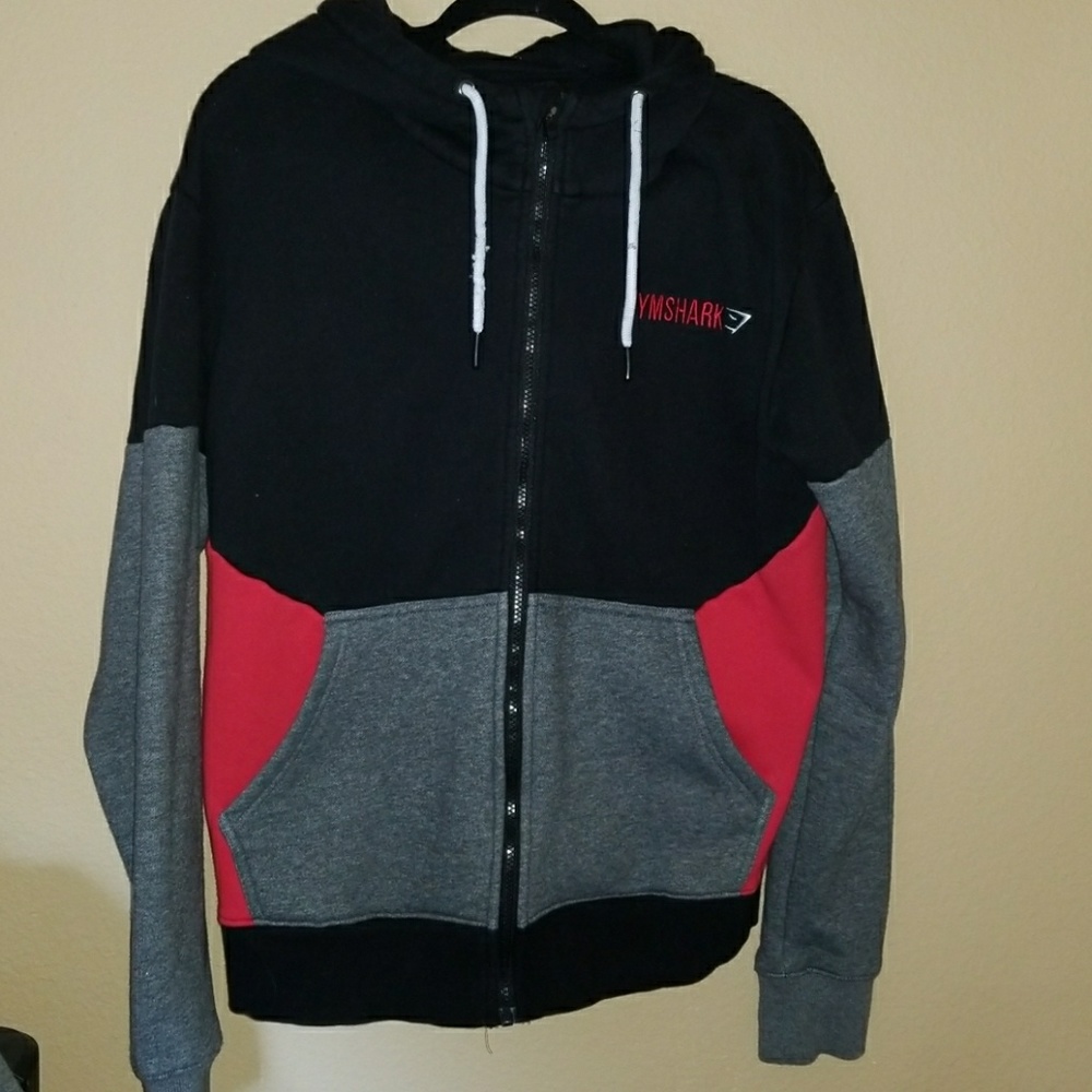 Gymshark zip up paneled hoodie